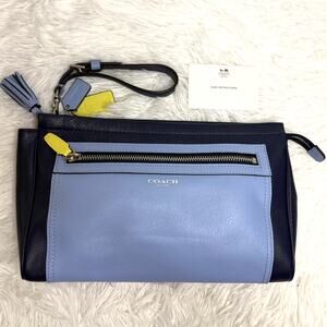 COACH Colorblock Leather Large Wristlet F48875